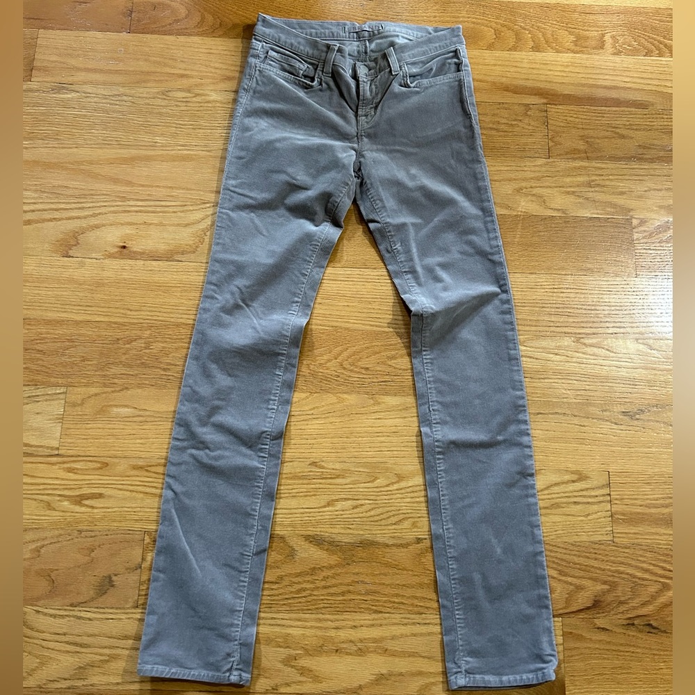J BRAND Corduroy Grey Pencil Pants Women’s size 28, Preppy